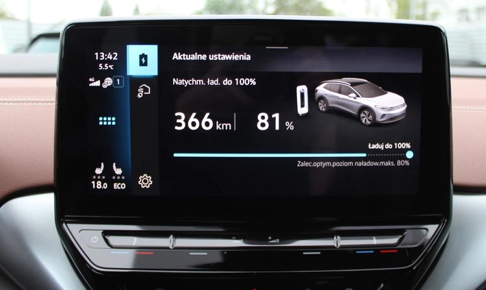 Volkswagen ID.4 cena 149900 przebieg: 18744, rok produkcji 2022 z Krzepice małe 742